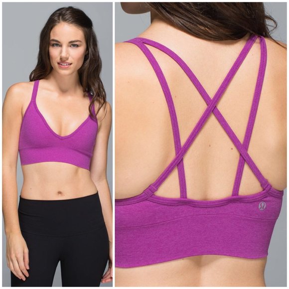 lululemon athletica Other - Lululemon Seamlessly Plunge Bra Ultraviolet Sz 8
